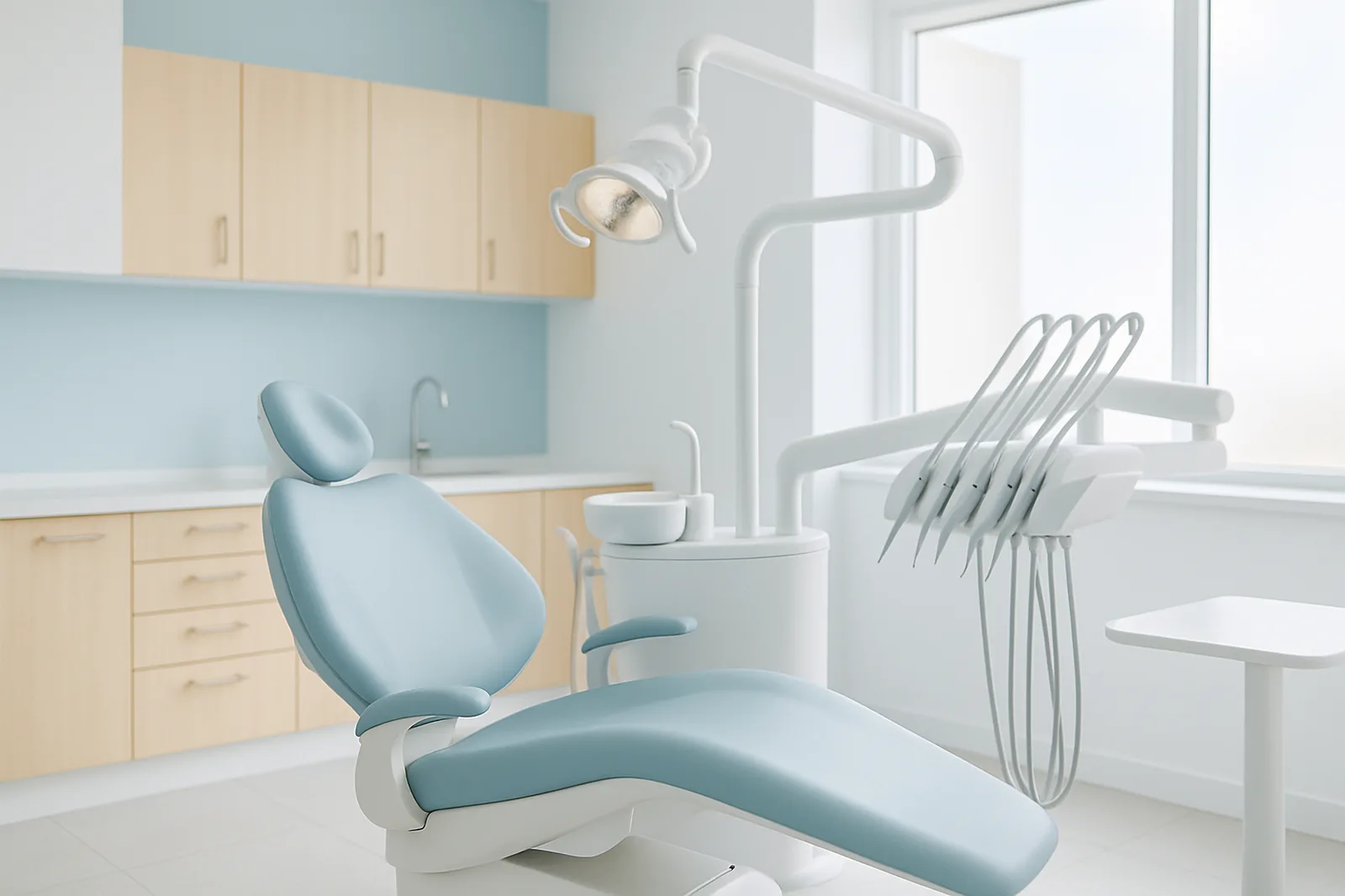 Modern gentle dentistry treatment room at the Fort Myers office